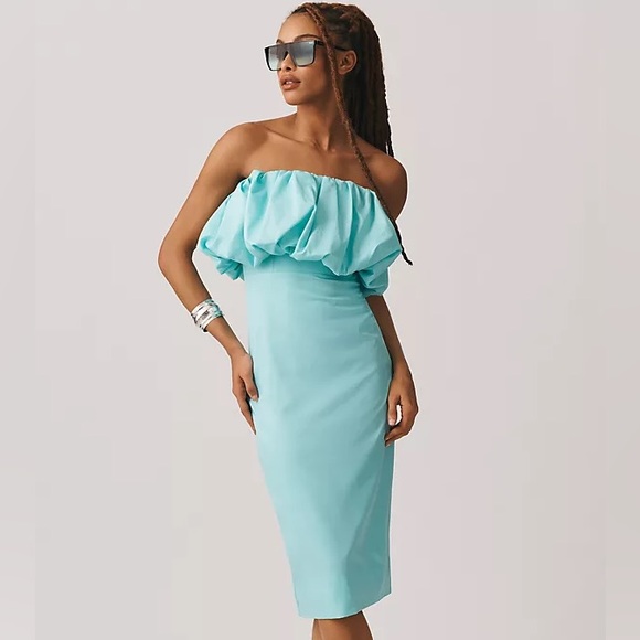 Anthropologie Dresses & Skirts - NWT Anthropologie Let Me Be Slim Bubble Dress in Aqua